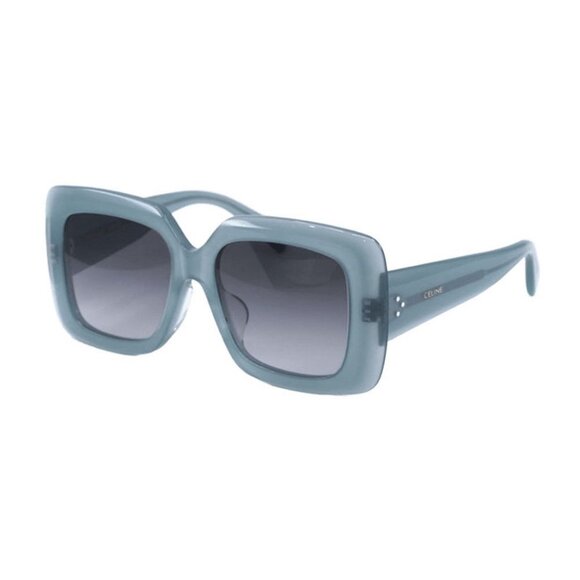 NEW CL40263F 93B CELINE SUNGLASSES WOMEN SQUARE BLUE EYEWEAR - Picture 1 of 3